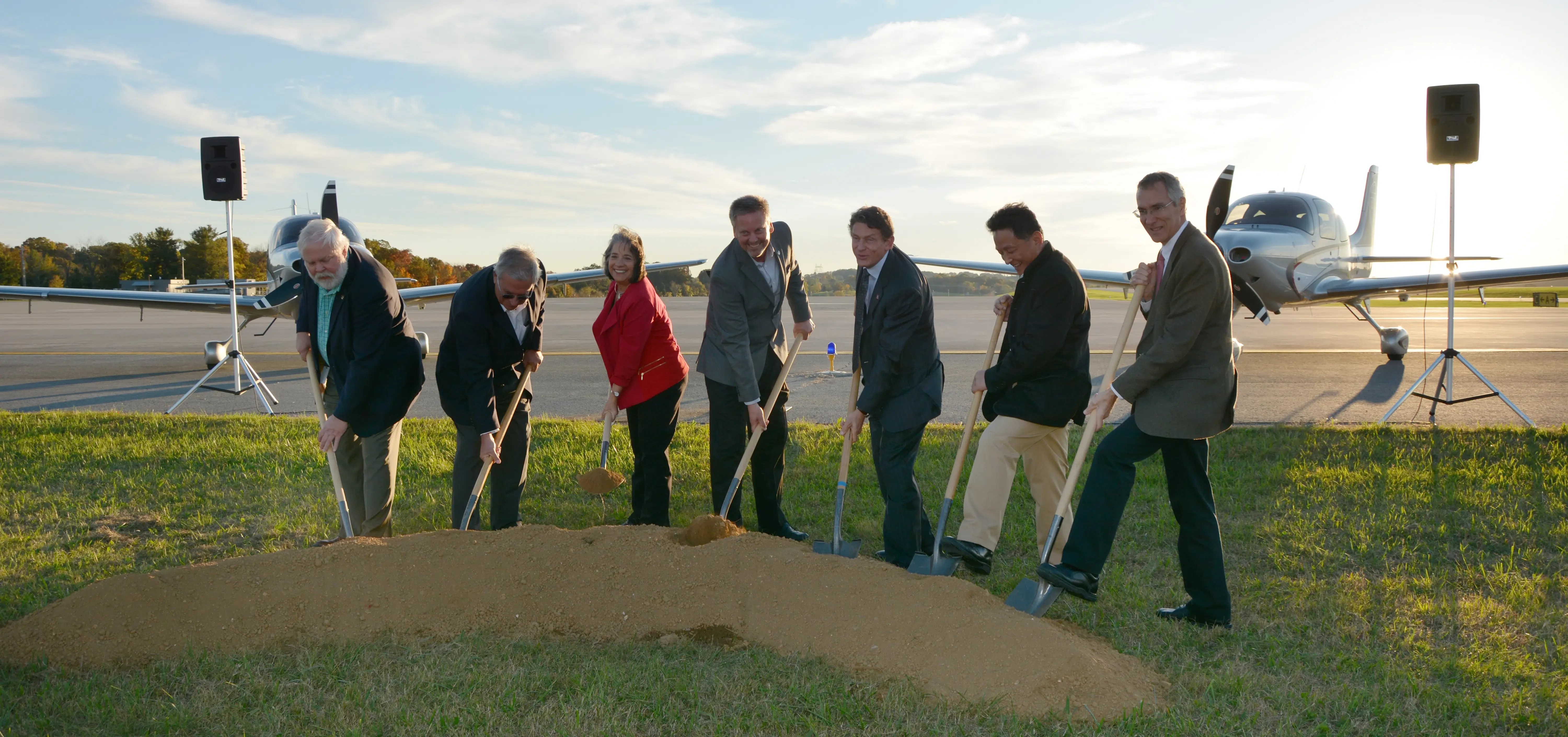 Groundbreaking for Future Home of the Cirrus Aircraft Vision Center