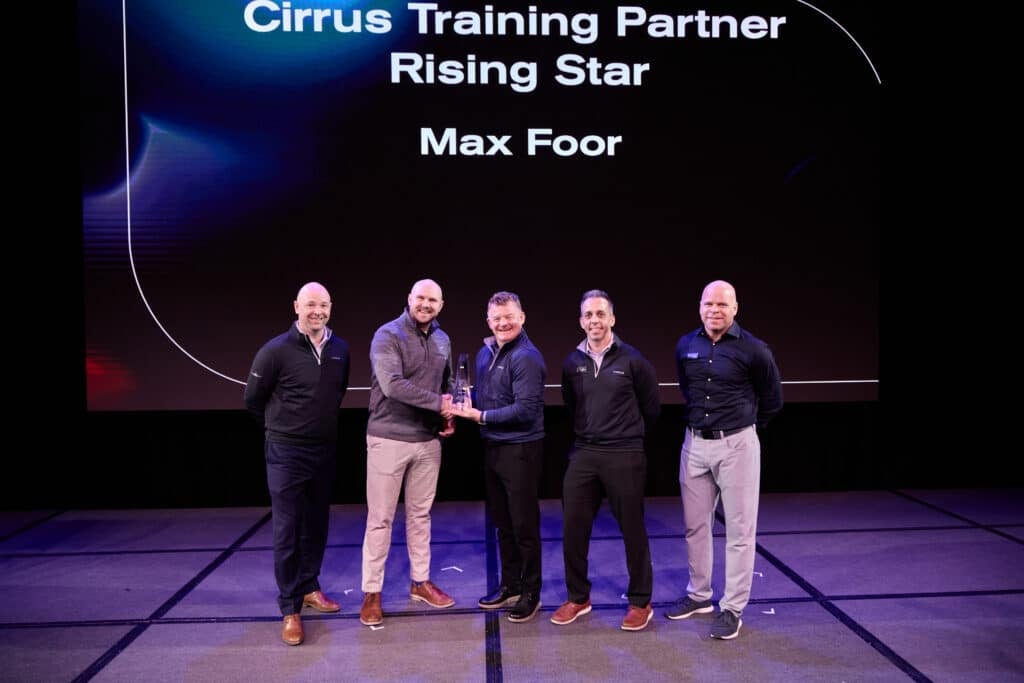 Cirrus Training partner Rising Star Max Foor CX 2024 award