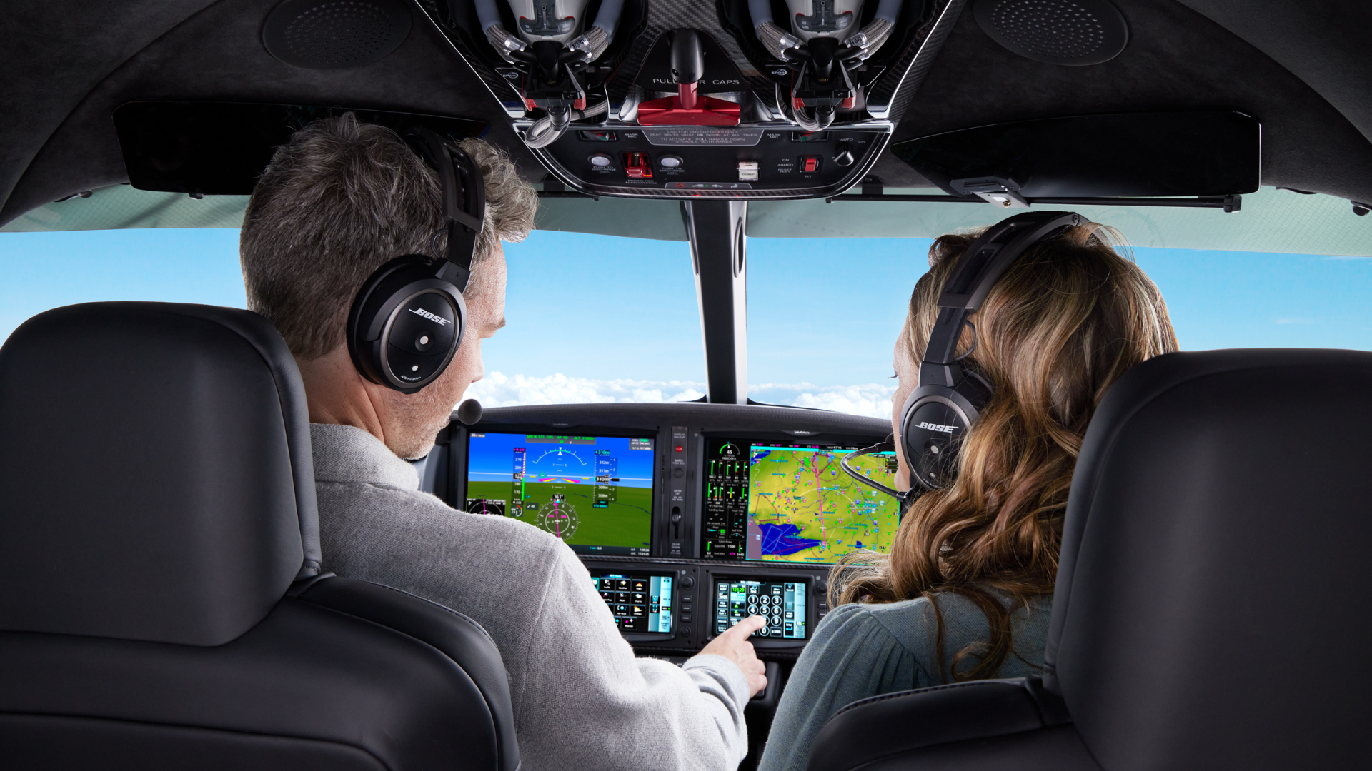 couple in vision jet