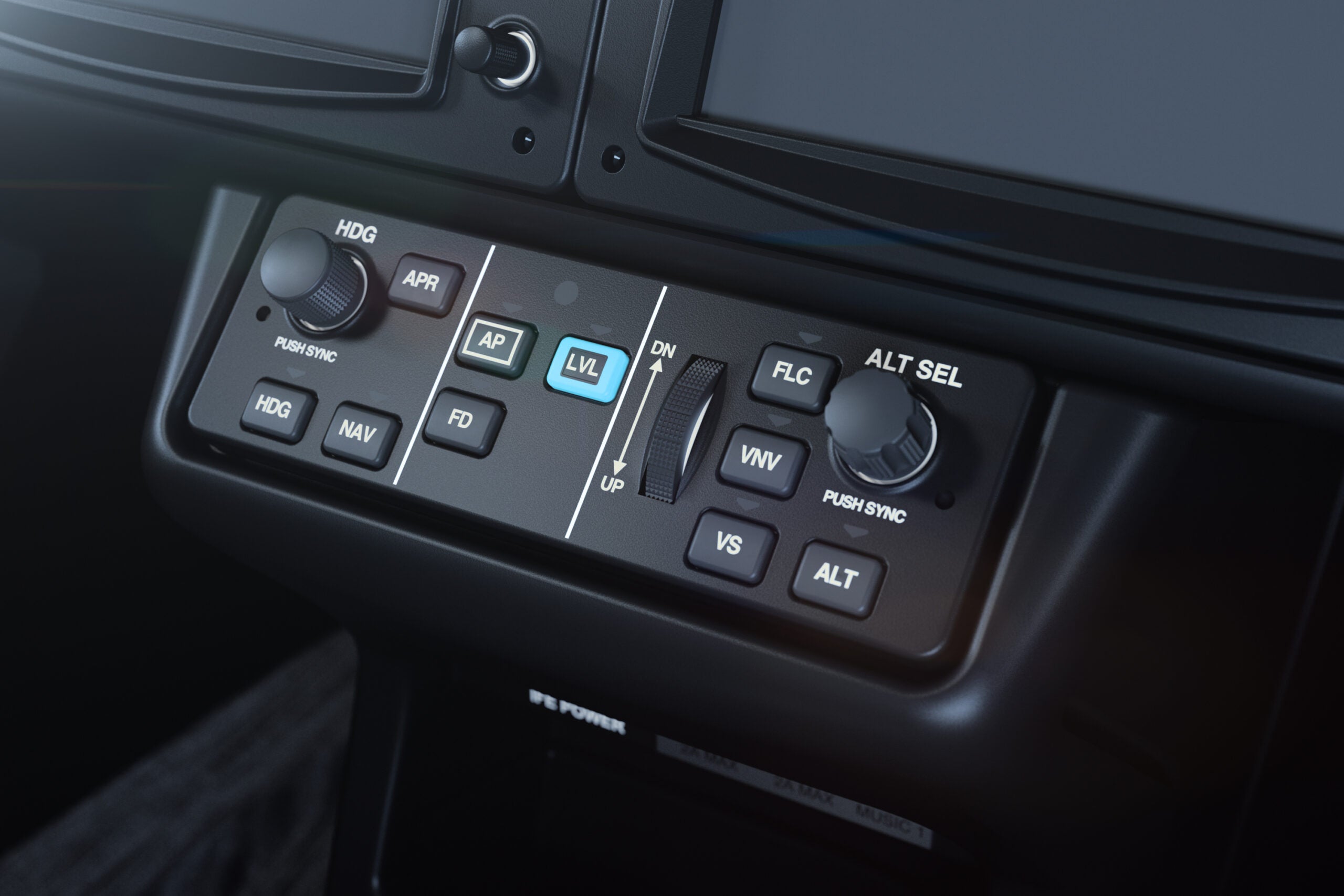 blue level button, digital autopilot