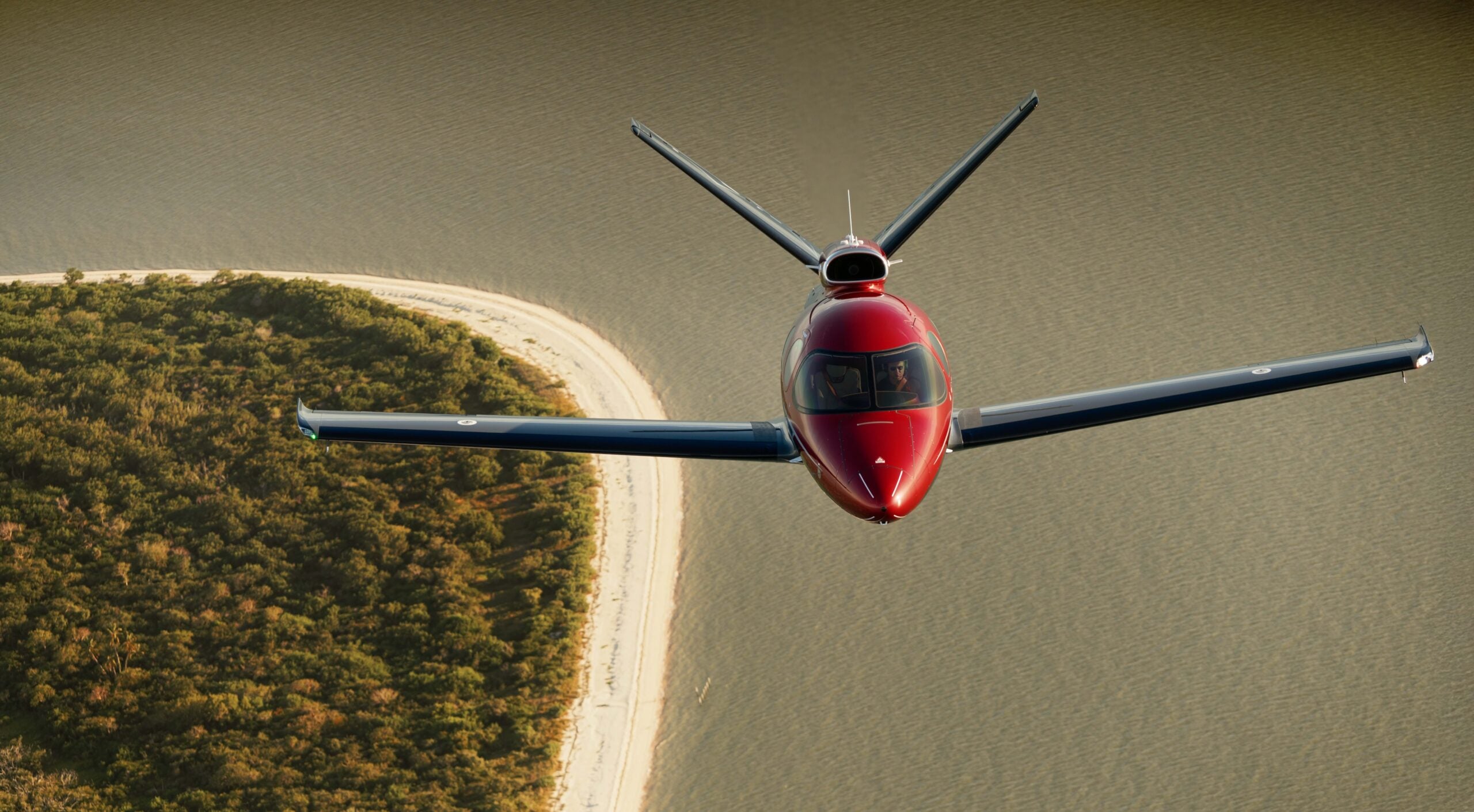 Cirrus Vision Jet in flight