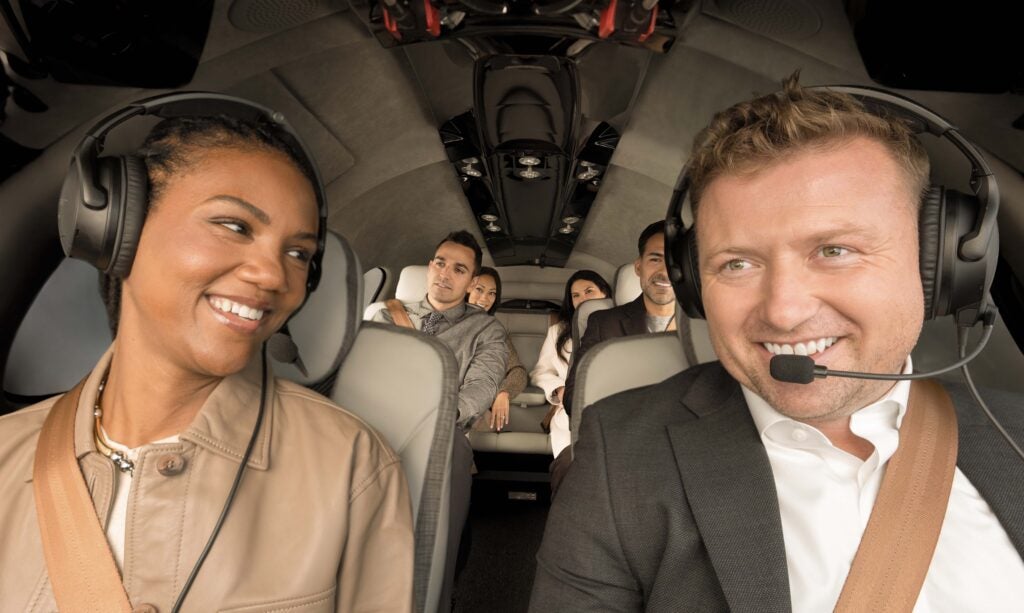 group of people in vision jet