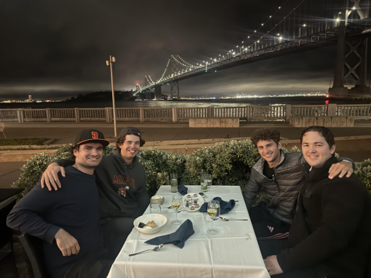 group of people having dinner