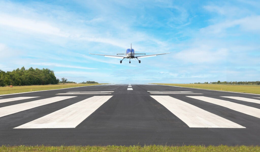 cirrus aircraft taking off