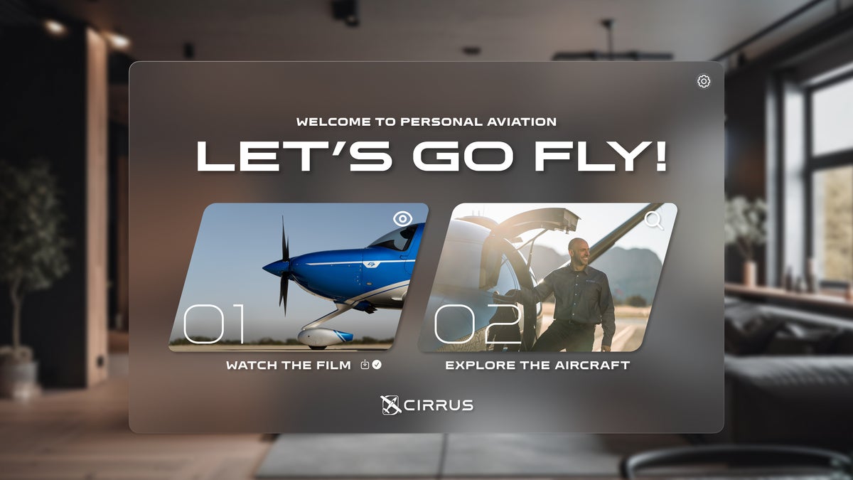 Cirrus Launches “Let’s Go Fly!” Immersive Apple Vision Pro Flight Experience 